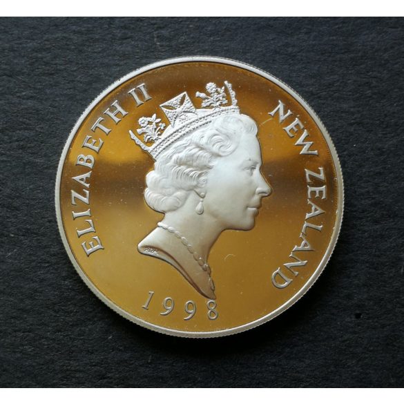 New Zealand 5 Dollars 1998 silver Proof, "Dunedin Larnach Castle" Commemorative coin