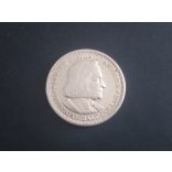 USA 1/2 Dollar 1893 Columbus Silver XF