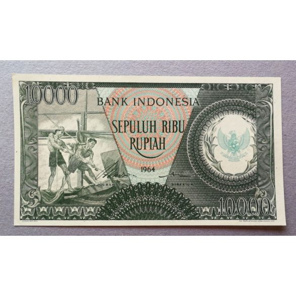 Indonézia 10000 Rupiah 1964 Unc-