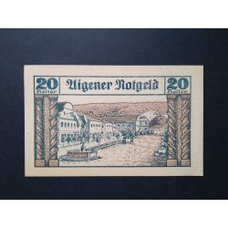 Austria 20 Heller 1920 Unc Sigil des Markth Aigen
