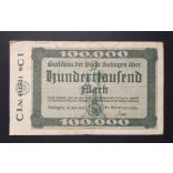 Németország 100000 Mark Solingen 1923 F 