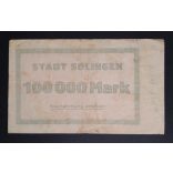Németország 100000 Mark Solingen 1923 F 