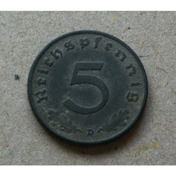 Németország 5 Pfennig 1940 D
