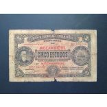 Mozambique 5 Escudos 1941 VG