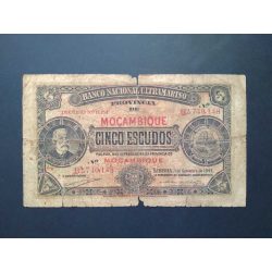Mozambique 5 Escudos 1941 VG