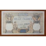 France 1000 Francs 1927 F