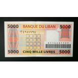 Lebanon 5000 Livres 2008 Unc