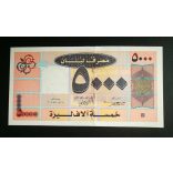 Lebanon 5000 Livres 2008 Unc