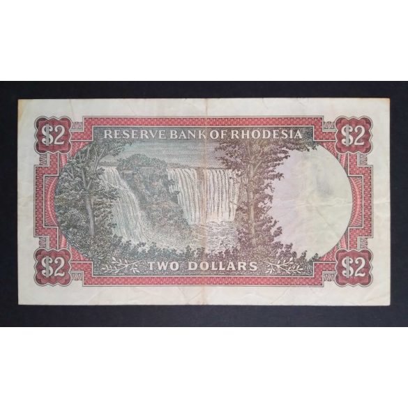 Rodézia 2 Dollars 1979 F+