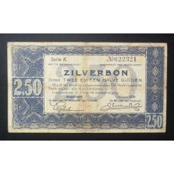 Netherlands 2.50 Gulden 1938 F