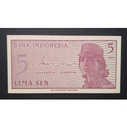 Indonesia 5 Sen 1964 UNC