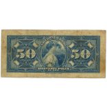 Peru 50 Soles de Oro 1950 VG+