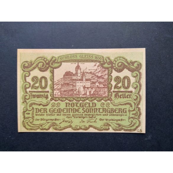 Ausztria 20 Heller 1920 Unc Sonntagberg 