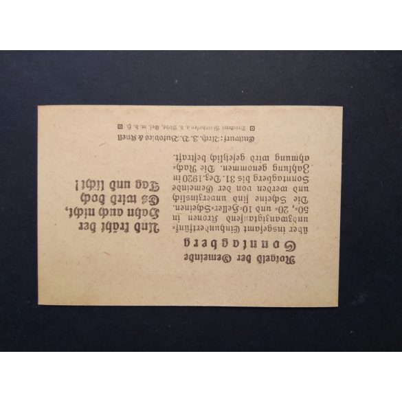 Austria 20 Heller 1920 Unc Sonntagberg 