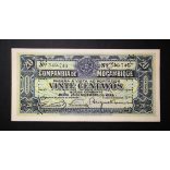 Mozambique 20 Centavos 1933 UNC