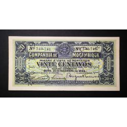 Mozambique 20 Centavos 1933 UNC