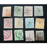 Magyarország 1898 Feketeszámú Krajcáros komplett E12: 11 3/4 G3