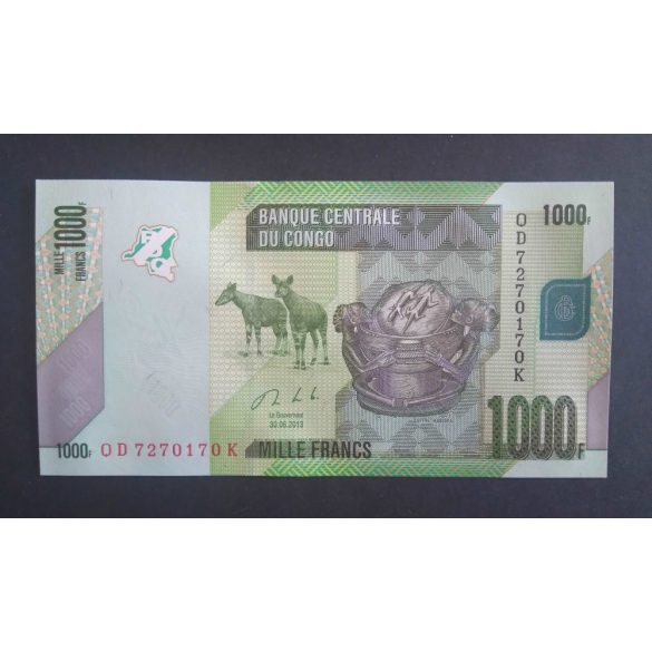 Congo 1000 Francs 2013 Unc