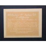 Austria 20 Heller 1922 Unc Steinakirchen 