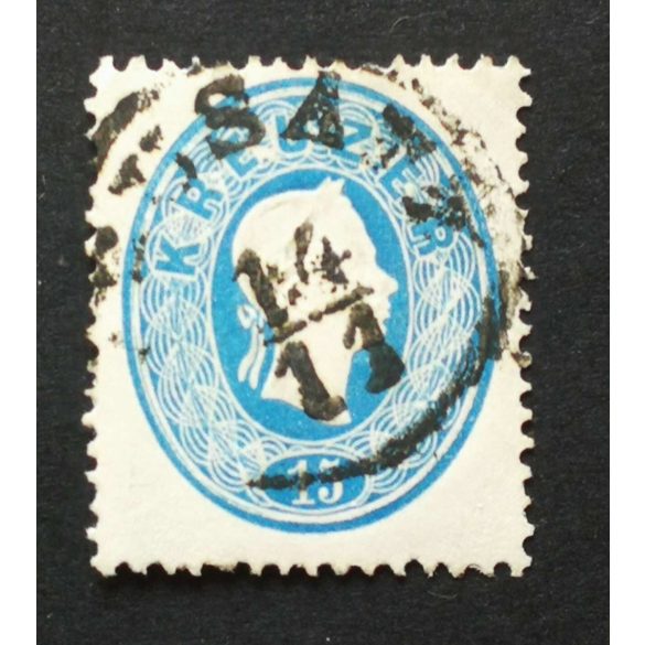 Magyarország 1861 Könyvnyomat 15 Kr. NEUSATZ Újvidék E2.2 Gudlin 60 H 