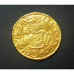   Hungary Ferdinand I (1526-64) Gold Forint 1563 NC Nagybánya H900 Rare, scratched