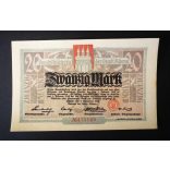 Germany Altona 20 Mark 1918 UNC-