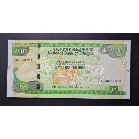 Etiópia 10 Birr 2020 UNC