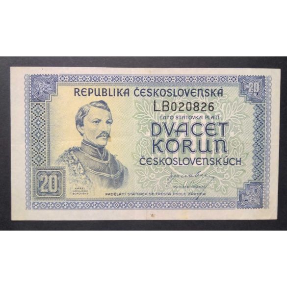 Czechoslovakia 20 Korun 1945 VF