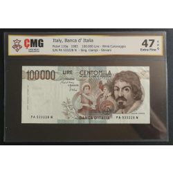   Olaszország 100000 Lire 1983 XF - CMG 47 minősített bankjegy 