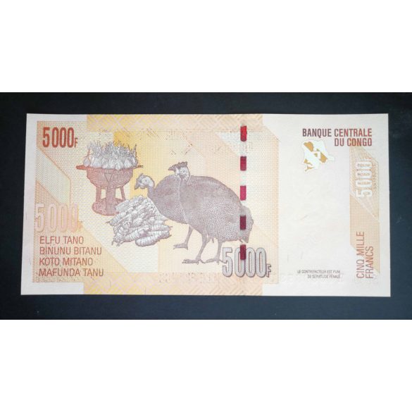 Kongó 5000 Francs 2013 Unc