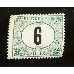 Magyarország 1905 Zöldportó 6 F * falcos B15 G3 