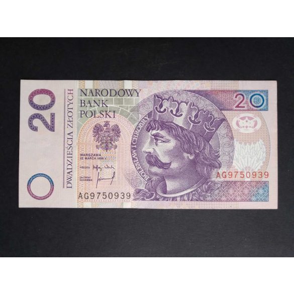 Lengyelország 20 Zlotych 1994 VF+