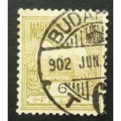 Hungary 1900 TURUL 6 F. perf. 12 : 11 3/4 BUDAP(EST) used