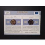 EU 2 Euro set of 2 pcs commemorative coins Unc