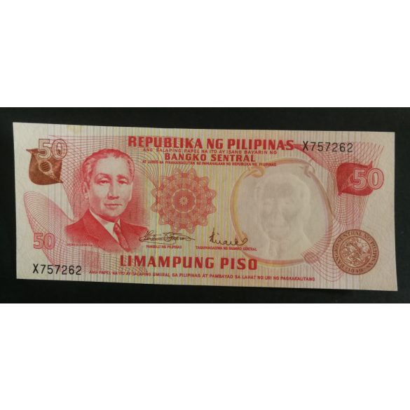 Fülöp-szigetek 50 Piso 1969 Unc-