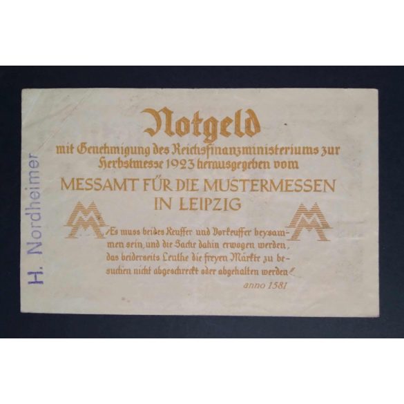 Germany 1 Million Mark Leipzig 1923 VF