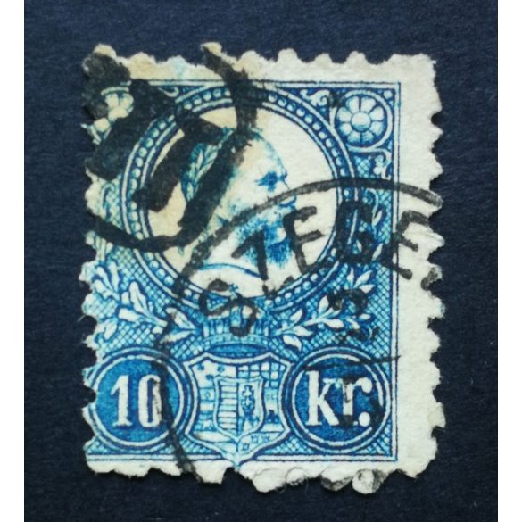 Magyarország 1871 Réznyomat 10 kr. SZEGE(D) apró elvékonyodás G3