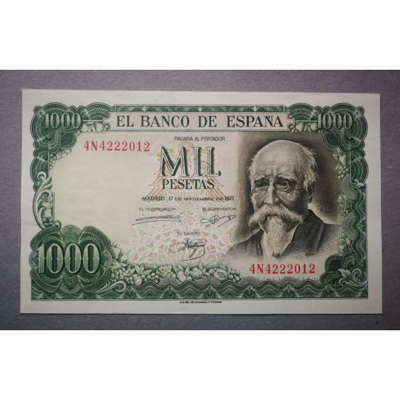 Spain 1000 Pesetas 1971 Unc