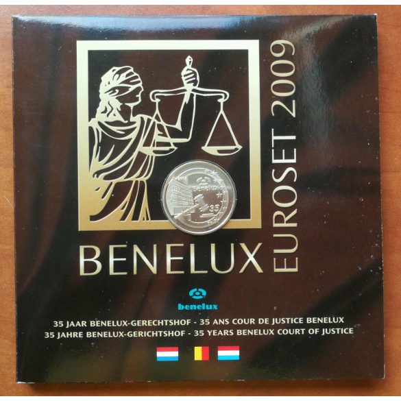 BENELUX államok 25 db-os euro szett 2009 UNC díszcsomagolásban