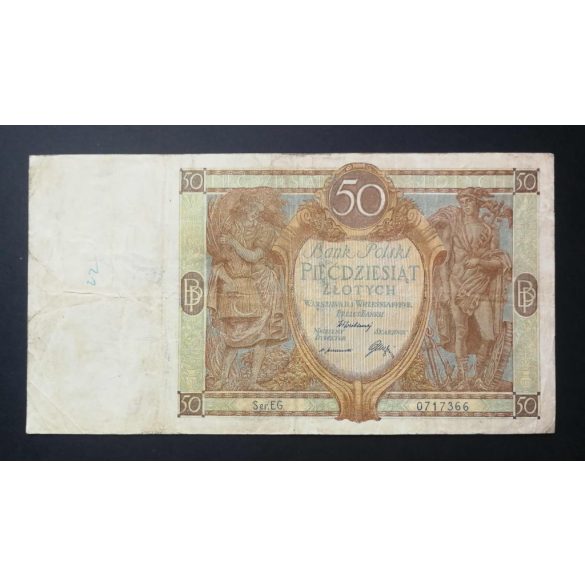 Poland 50 Zlotych 1929 F