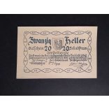 Austria 20 Heller 1920 Unc Bell a.d. Pram