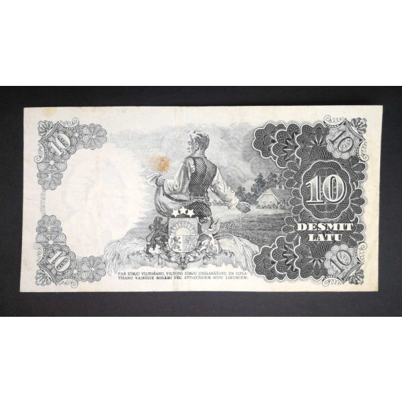Latvia 10 Latu 1939 F