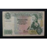 Mauritius 25 Rupees 1967 F