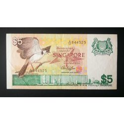 Szingapúr 5 Dollars 1976 VF