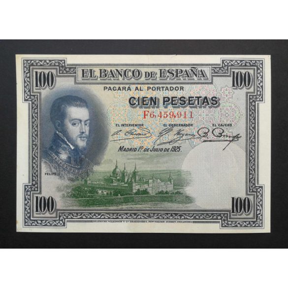Spain 100 Pesetas 1925 XF-