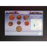 England circulation coin series 7 values ​​2011-2012 in blister