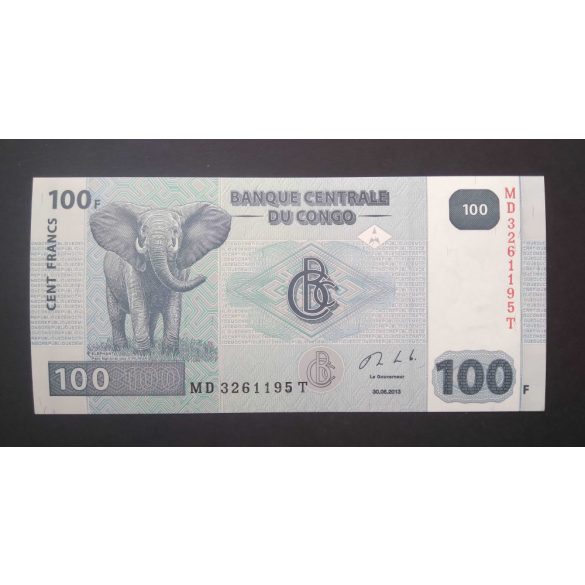 Kongó 100 Francs 2013 Unc 