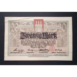 Germany 20 Mark Altona 1918 XF
