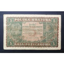 Poland 5 Marek 1919 F-