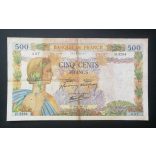 France 500 Francs 1941 F